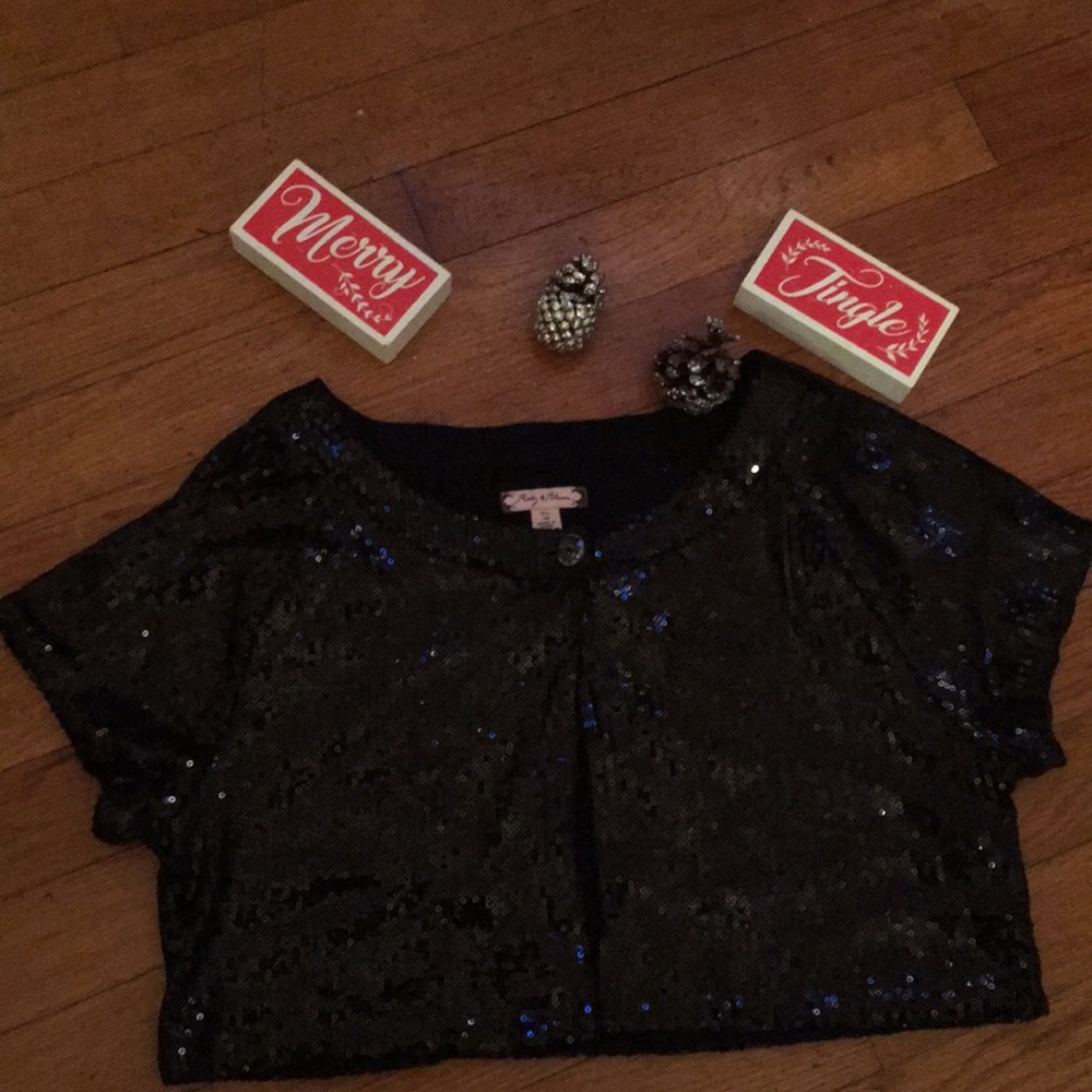 Ruby & Bloom Sequence Cropped Cardigan 🎄